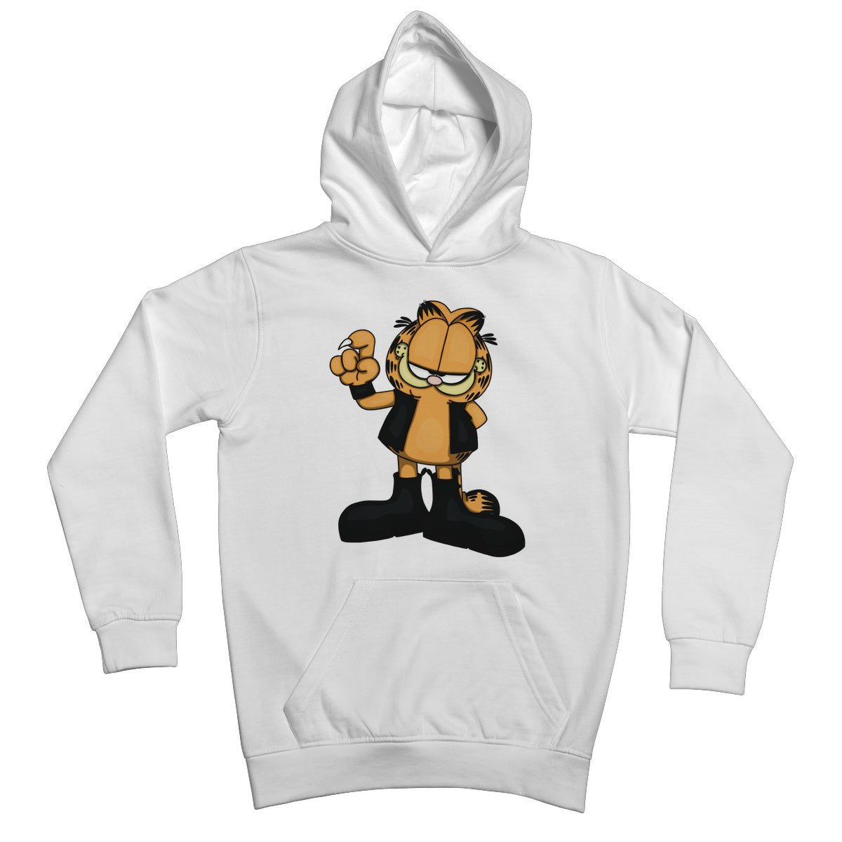Biker Kitty - Big Fat Hairy Deal Kids Hoodie - Apparel - Bumblegee Designs