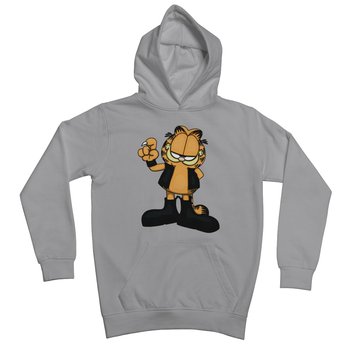 Biker Kitty - Big Fat Hairy Deal Kids Hoodie - Apparel - Bumblegee Designs