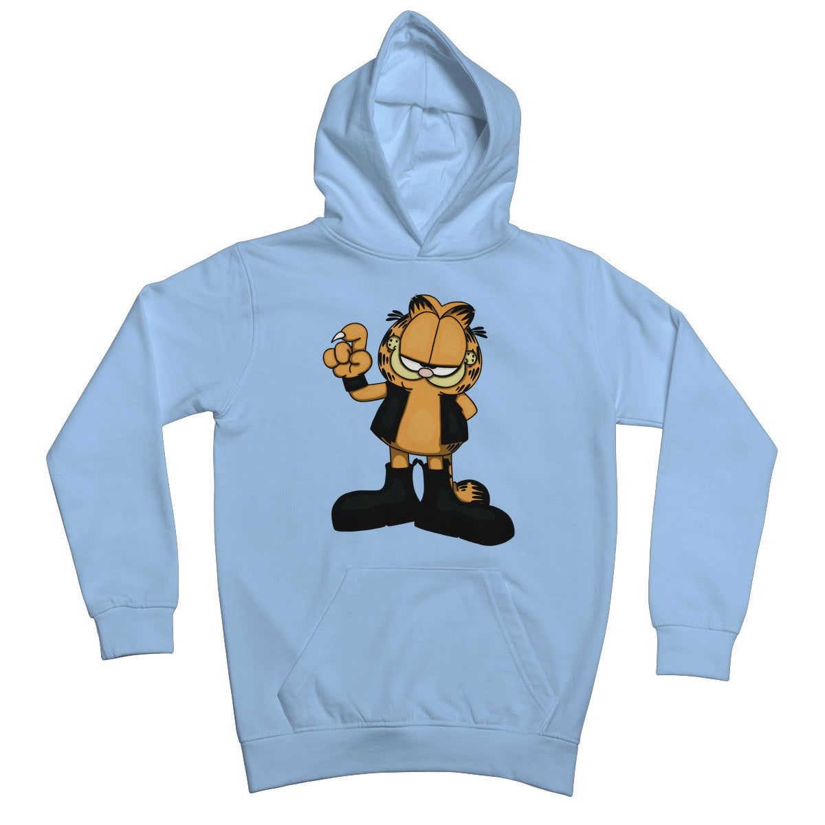 Biker Kitty - Big Fat Hairy Deal Kids Hoodie - Apparel - Bumblegee Designs