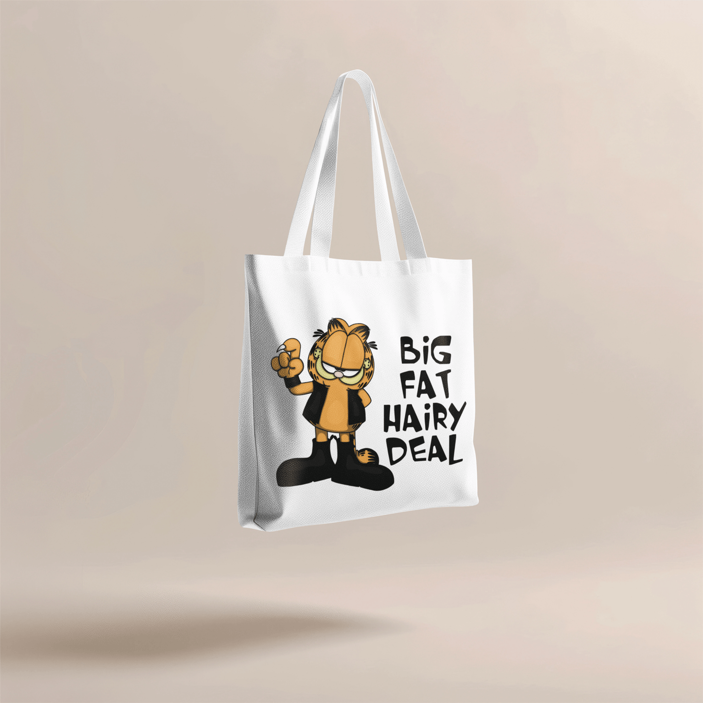 Biker Kitty - Big Fat Hairy Deal Tote Bag - Accessories - Bumblegee Designs