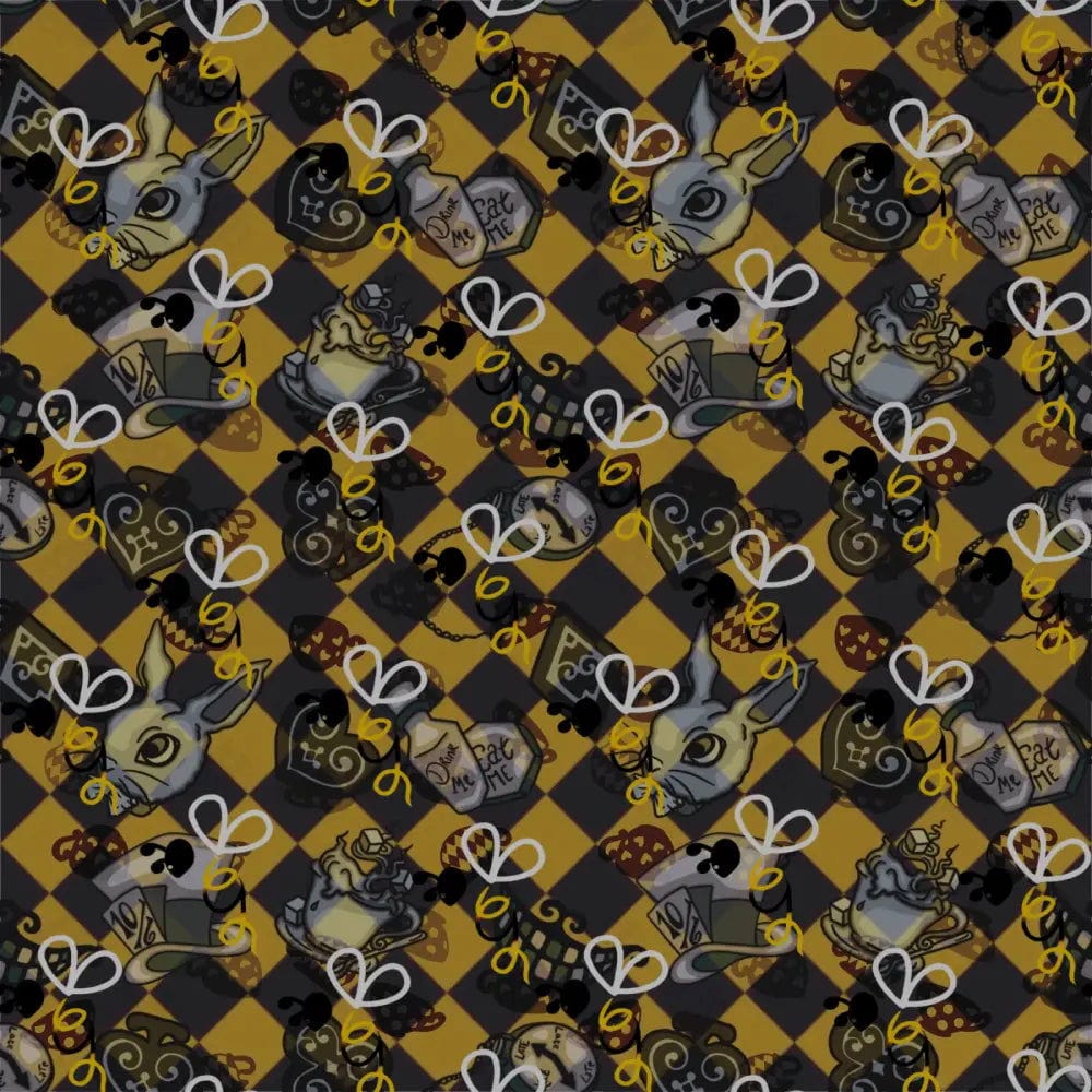 Chequered Teaparty Seamless Design - Digital Download - Bumblegee Designs