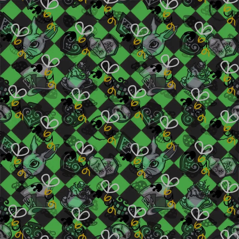 Chequered Teaparty Seamless Design - Digital Download - Bumblegee Designs