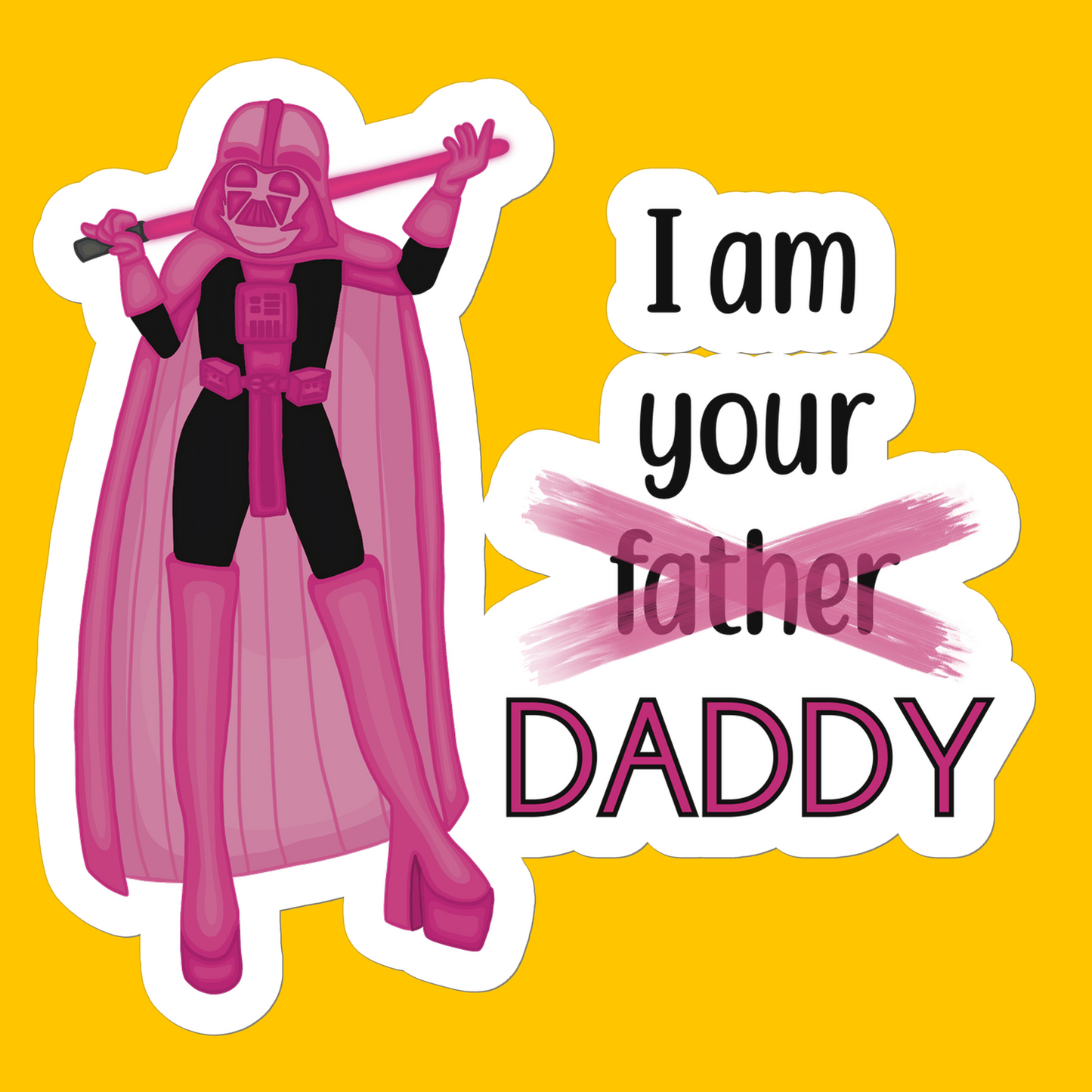 Dark Slayder - I am your DADDY Sticker - Stickers - Bumblegee Designs