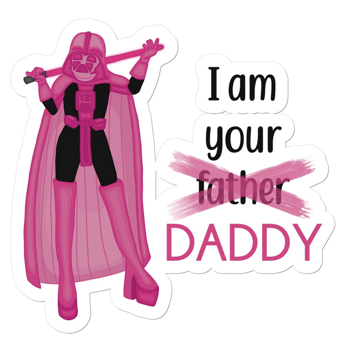 Dark Slayder - I am your DADDY Sticker - Stickers - Bumblegee Designs