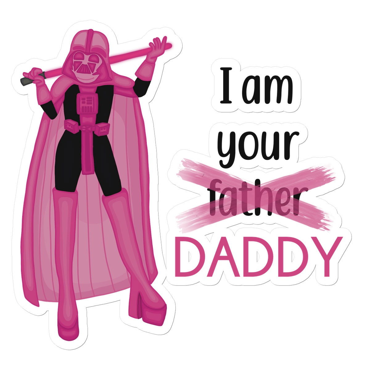 Dark Slayder - I am your DADDY Sticker - Stickers - Bumblegee Designs