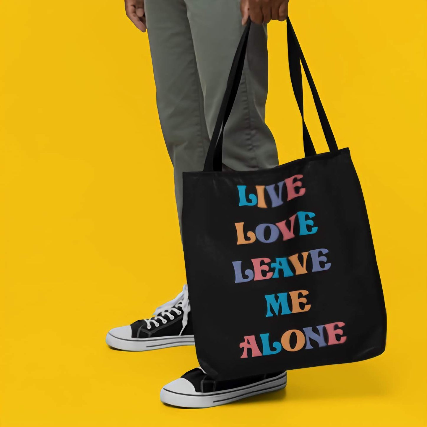 Live Love Leave Me Alone Tote Bag - Accessories - Bumblegee Designs