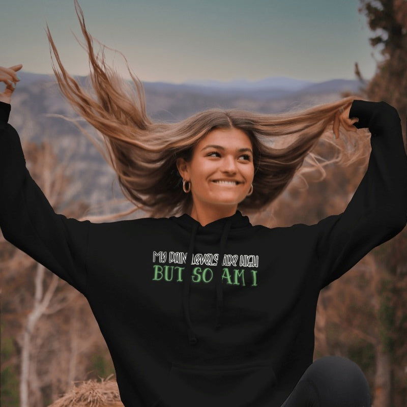 My Pain Levels Are High Hoodie - Apparel - Bumblegee Designs