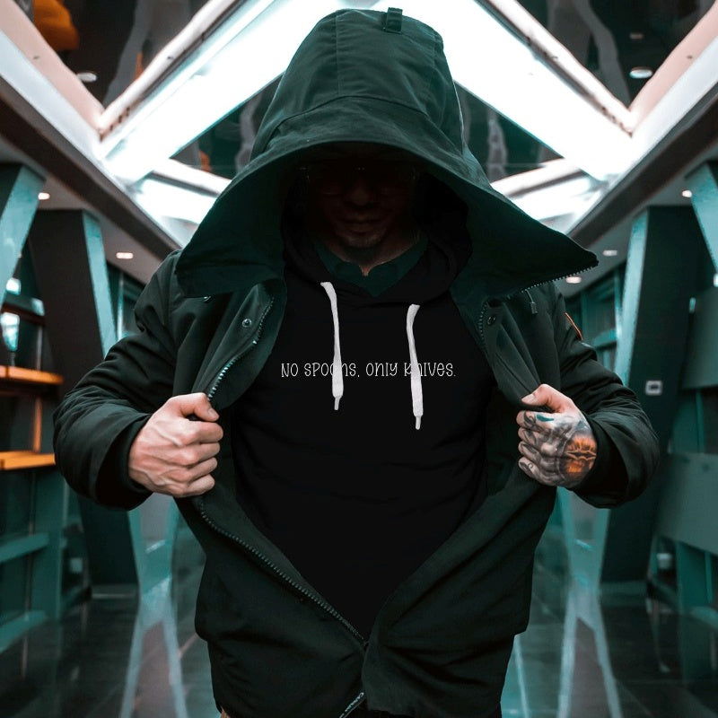 No Spoons, Only Knives Hoodie - Apparel - Bumblegee Designs