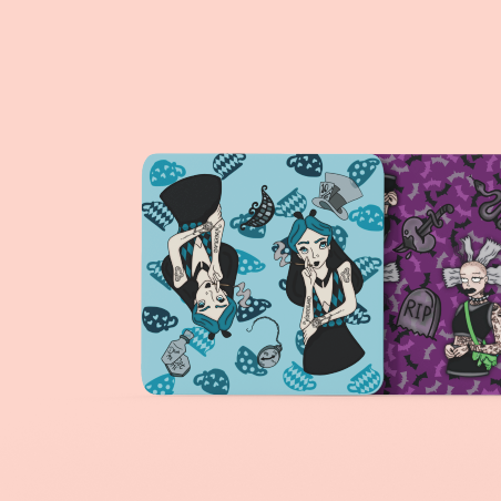 Punk Doll Coaster - Homeware - Bumblegee Designs