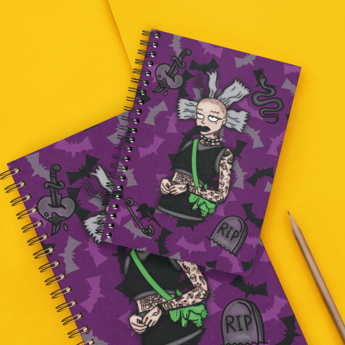 Punk Doll Ringbound Notebook - Stationery - Bumblegee Designs