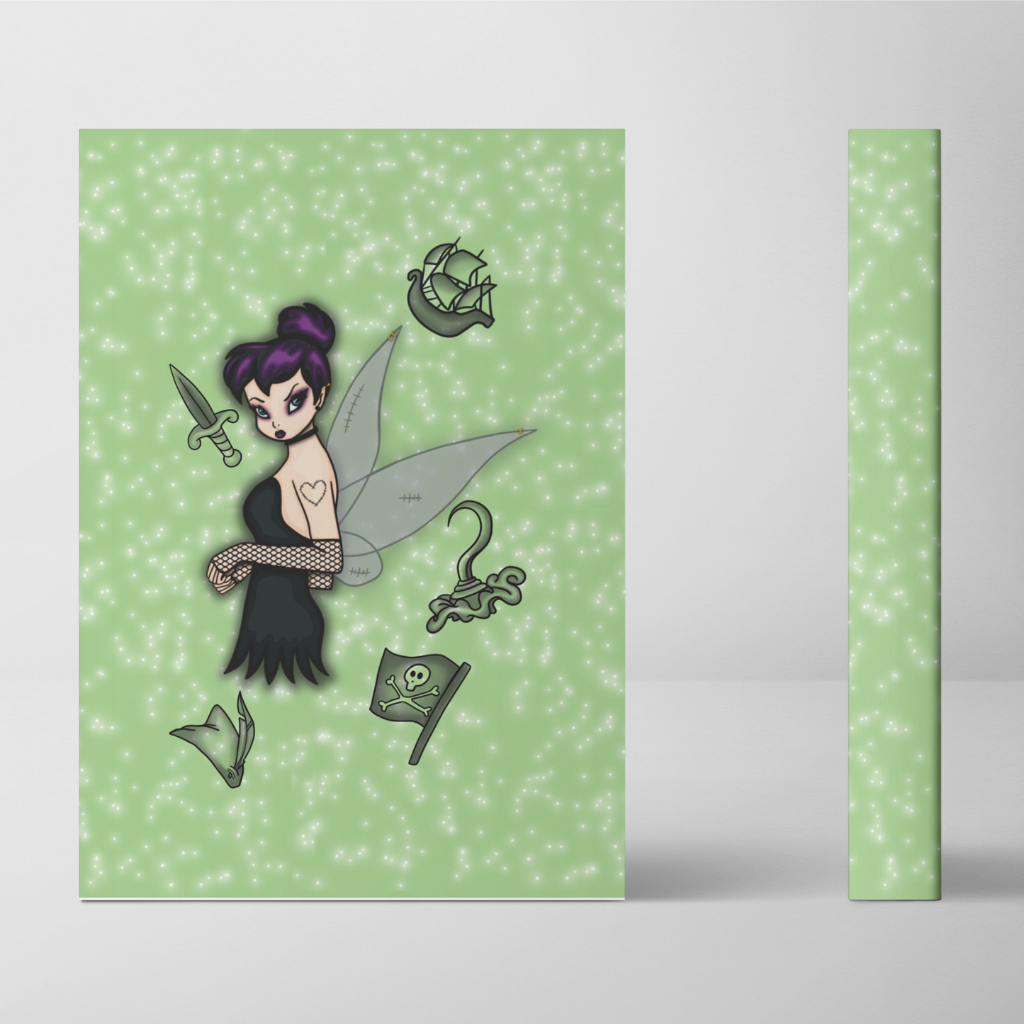 Rebel Fairy Hardback Notebook - Stationery - Bumblegee Designs
