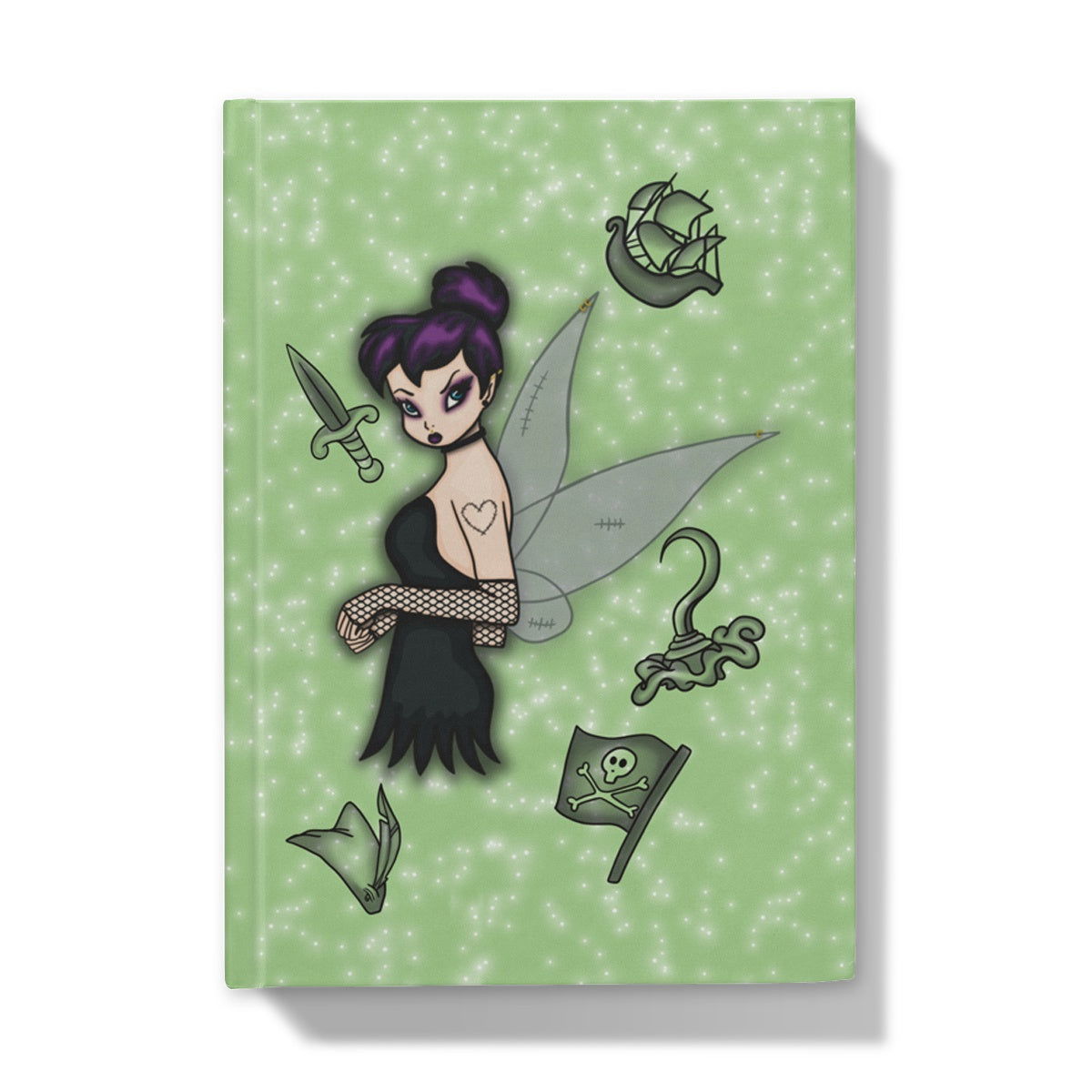 Rebel Fairy Hardback Notebook - Stationery - Bumblegee Designs
