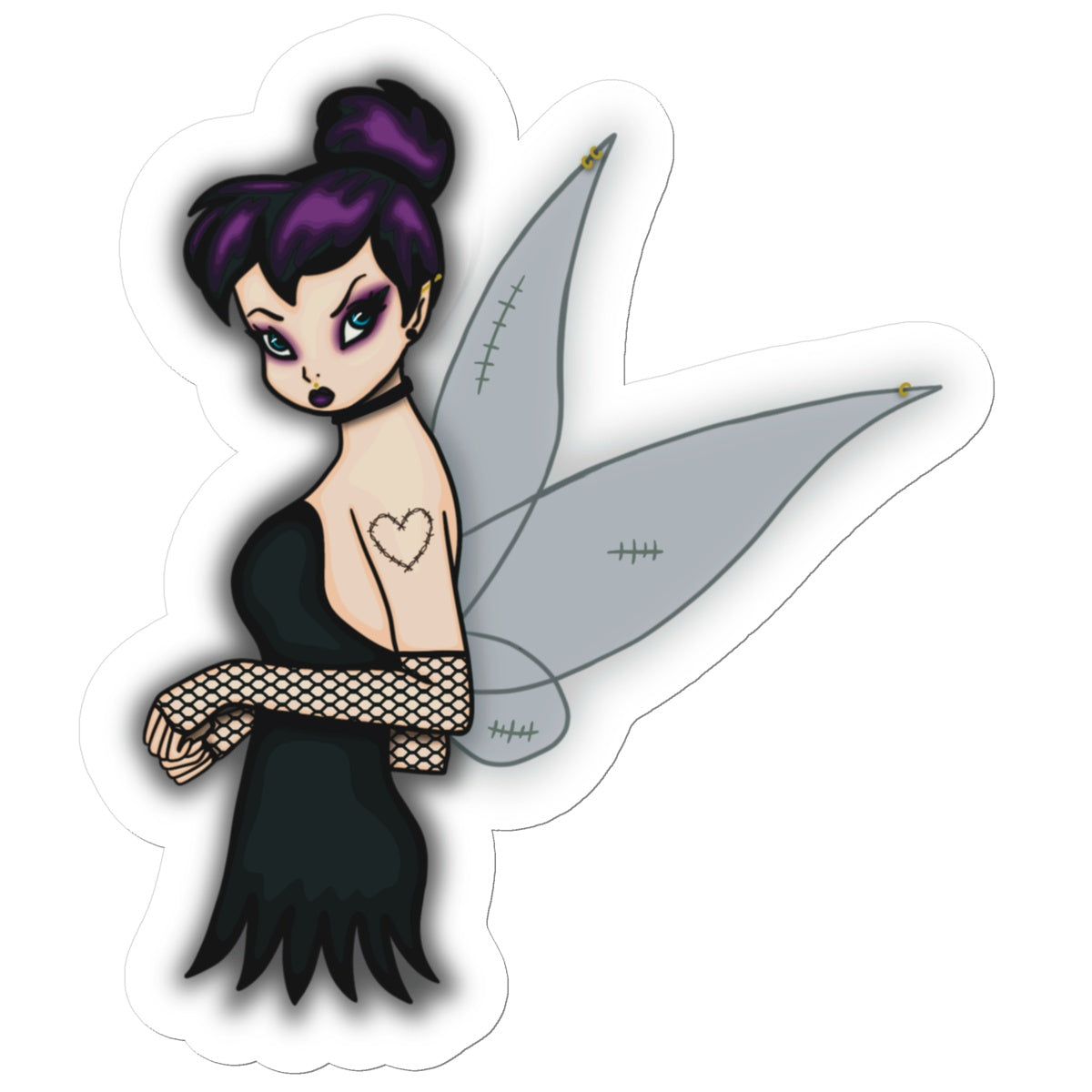 Rebel Fairy Sticker - Stickers - Bumblegee Designs