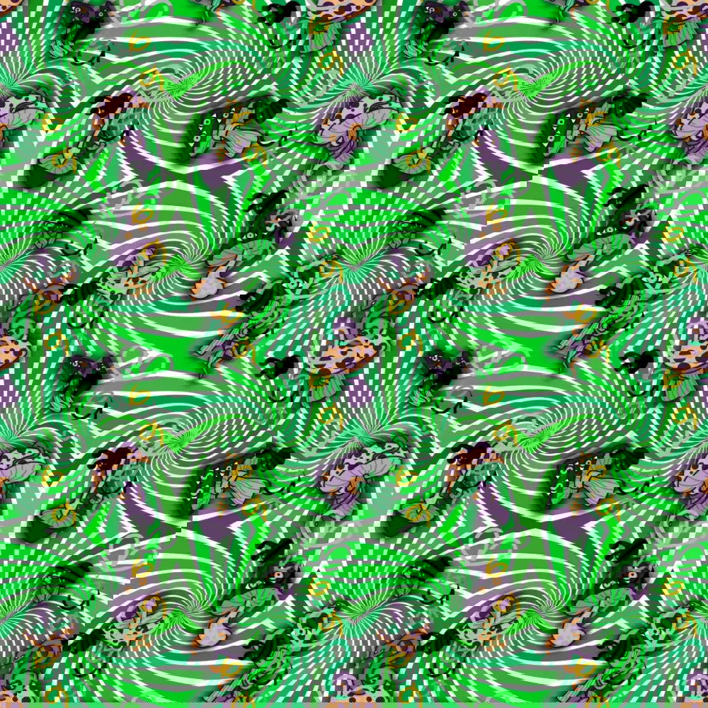 Snakes N Shrooms Seamless Design - Digital Download - Bumblegee Designs