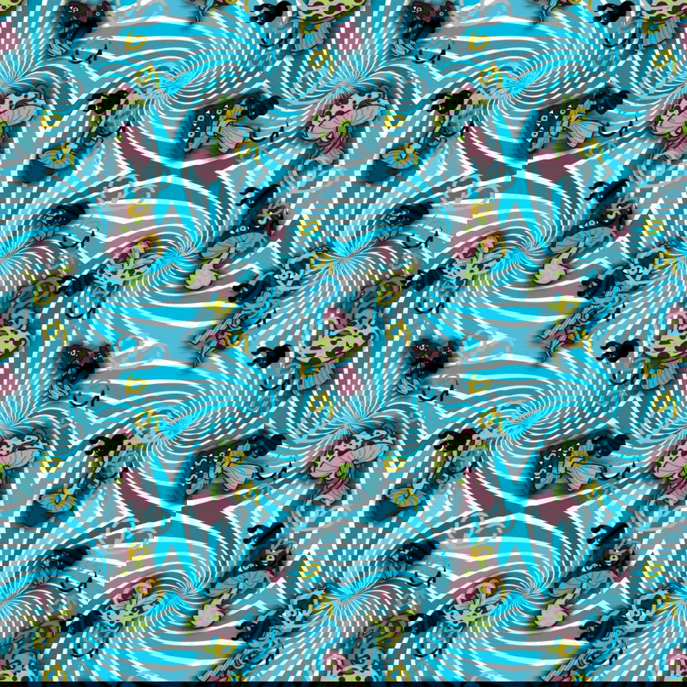 Snakes N Shrooms Seamless Design - Digital Download - Bumblegee Designs