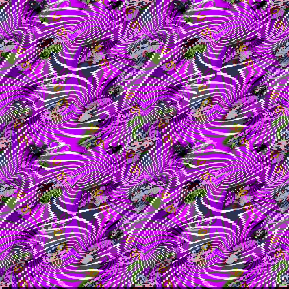 Snakes N Shrooms Seamless Design - Digital Download - Bumblegee Designs