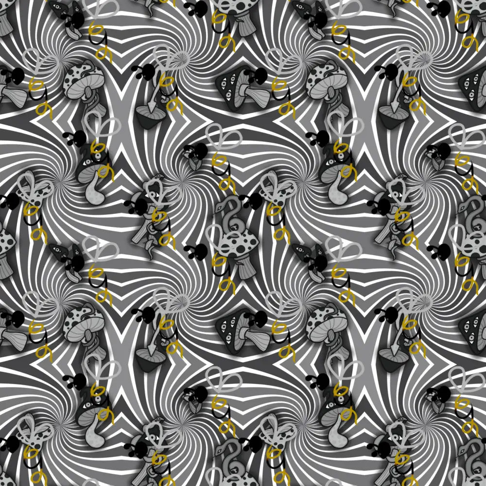Snakes N Shrooms Seamless Design - Digital Download - Bumblegee Designs