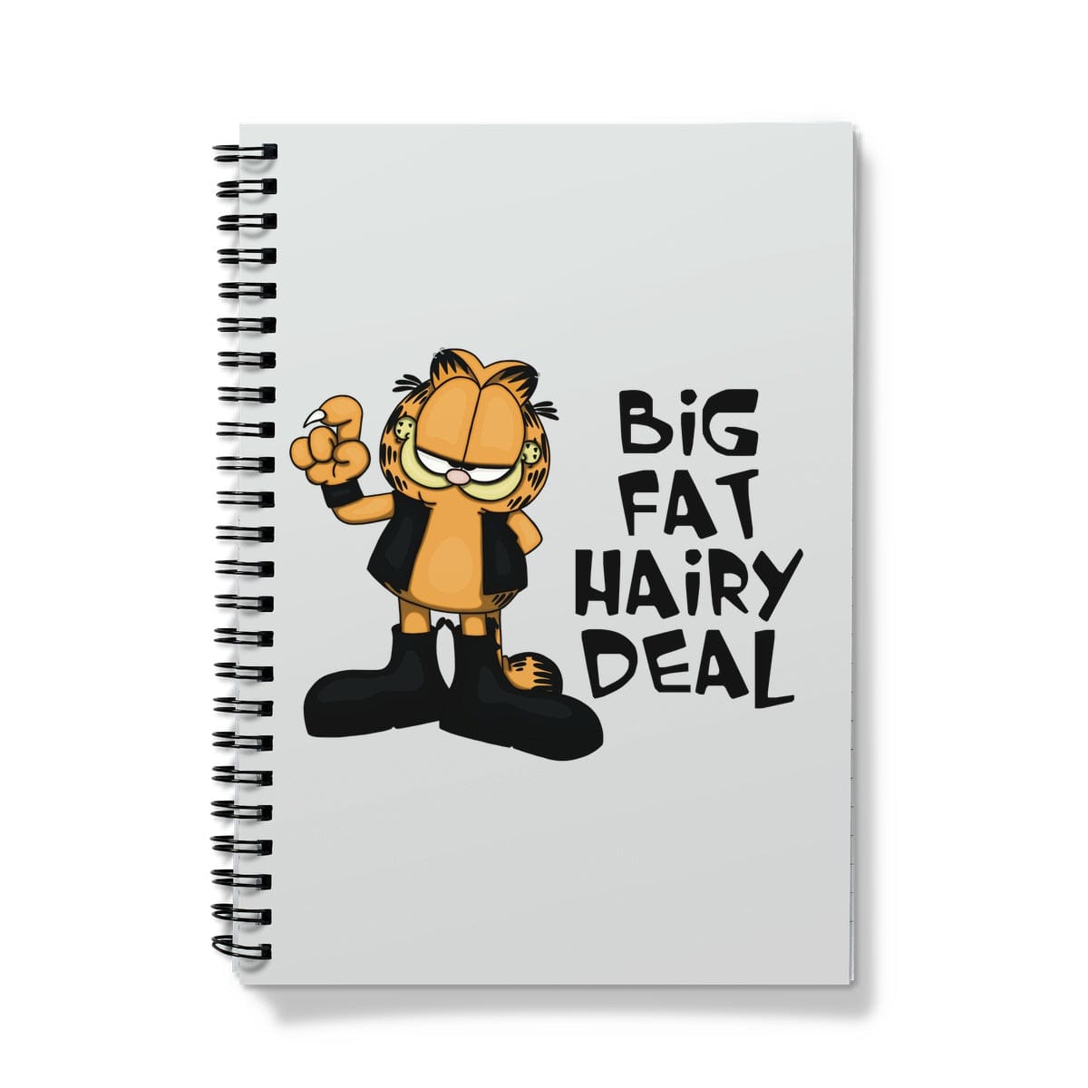 Biker Kitty - Big Fat Hairy Deal Ringbound Notebook - Stationery - Bumblegee Designs