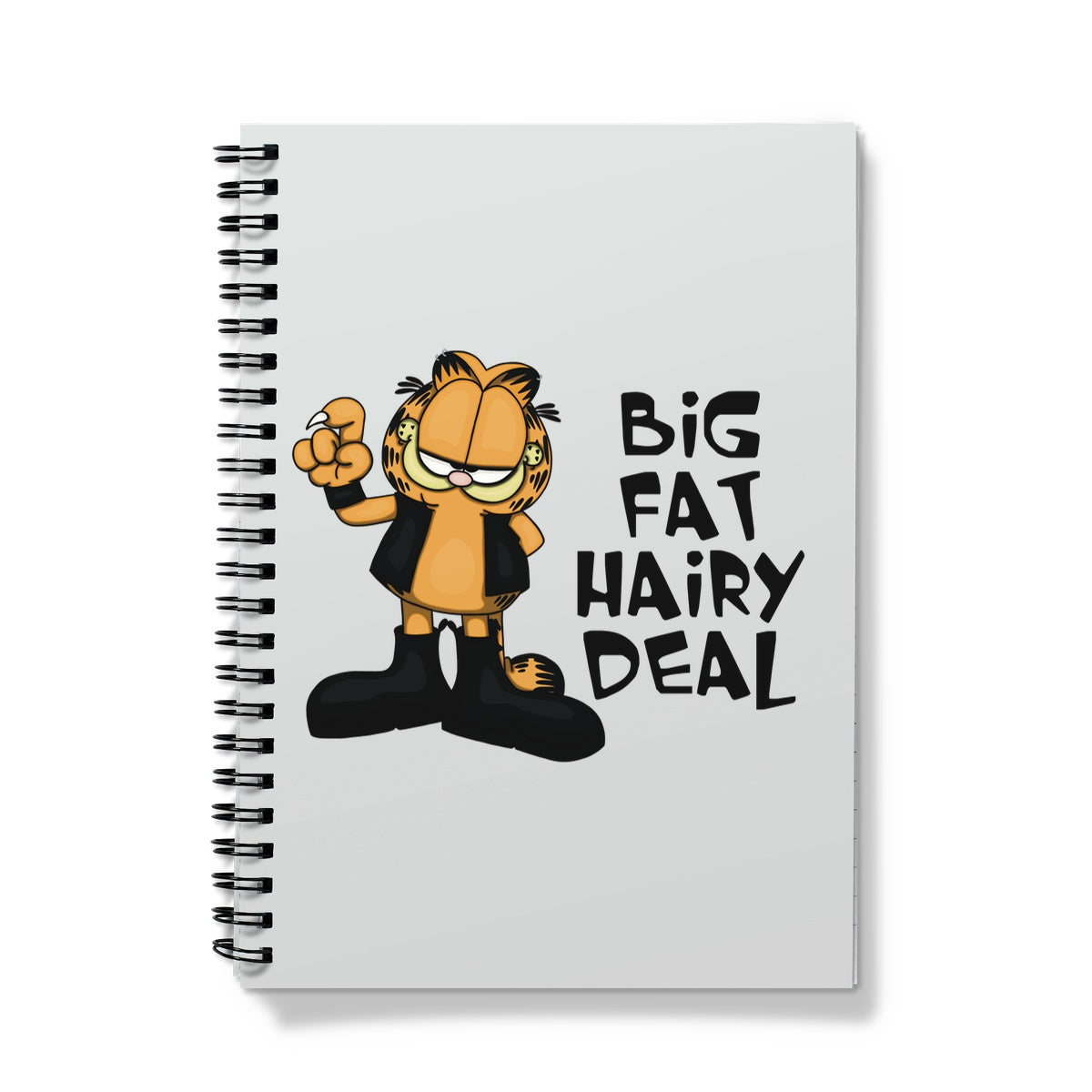 Biker Kitty - Big Fat Hairy Deal Ringbound Notebook - Stationery - Bumblegee Designs