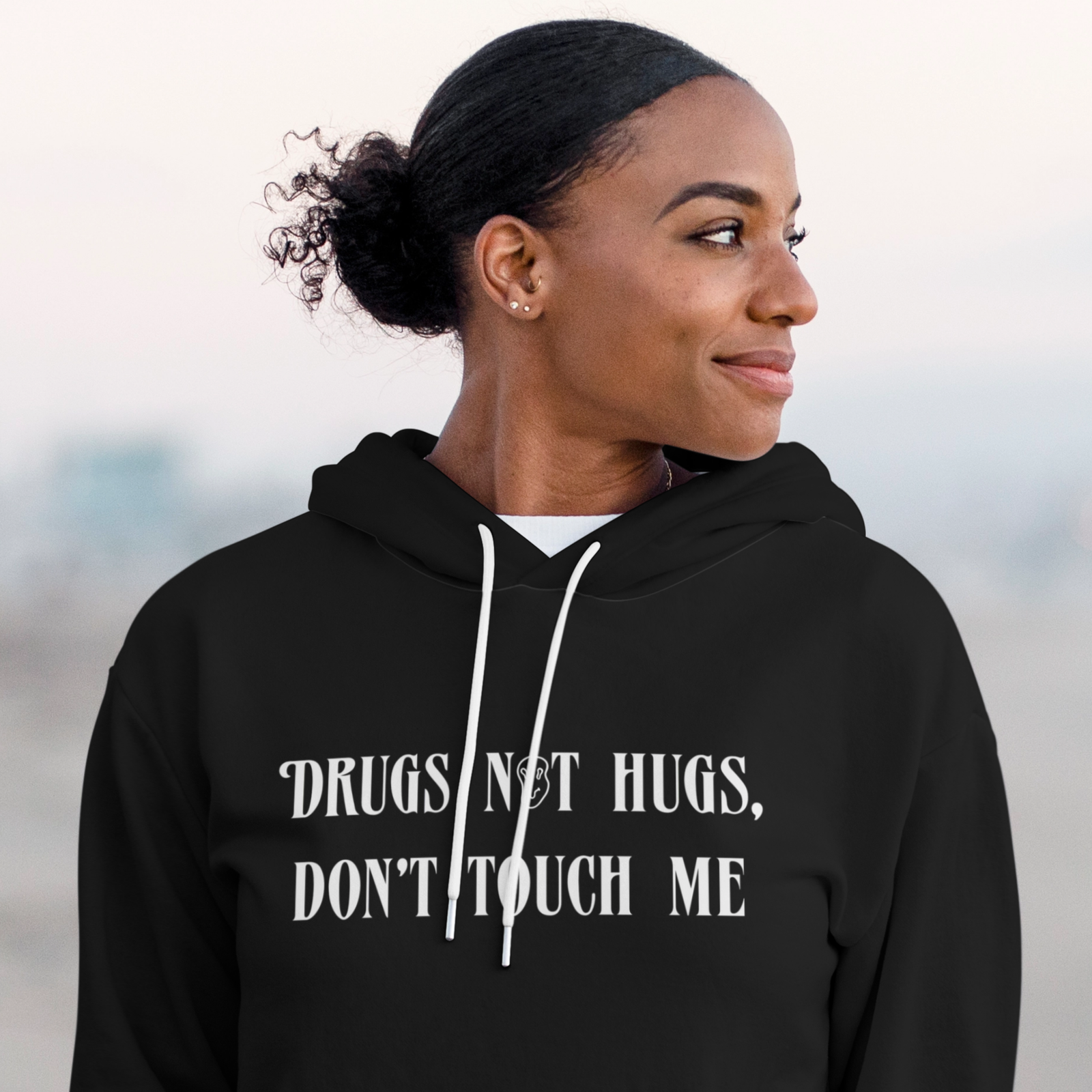 Drugs Not Hugs Hoodie - Apparel - Bumblegee Designs