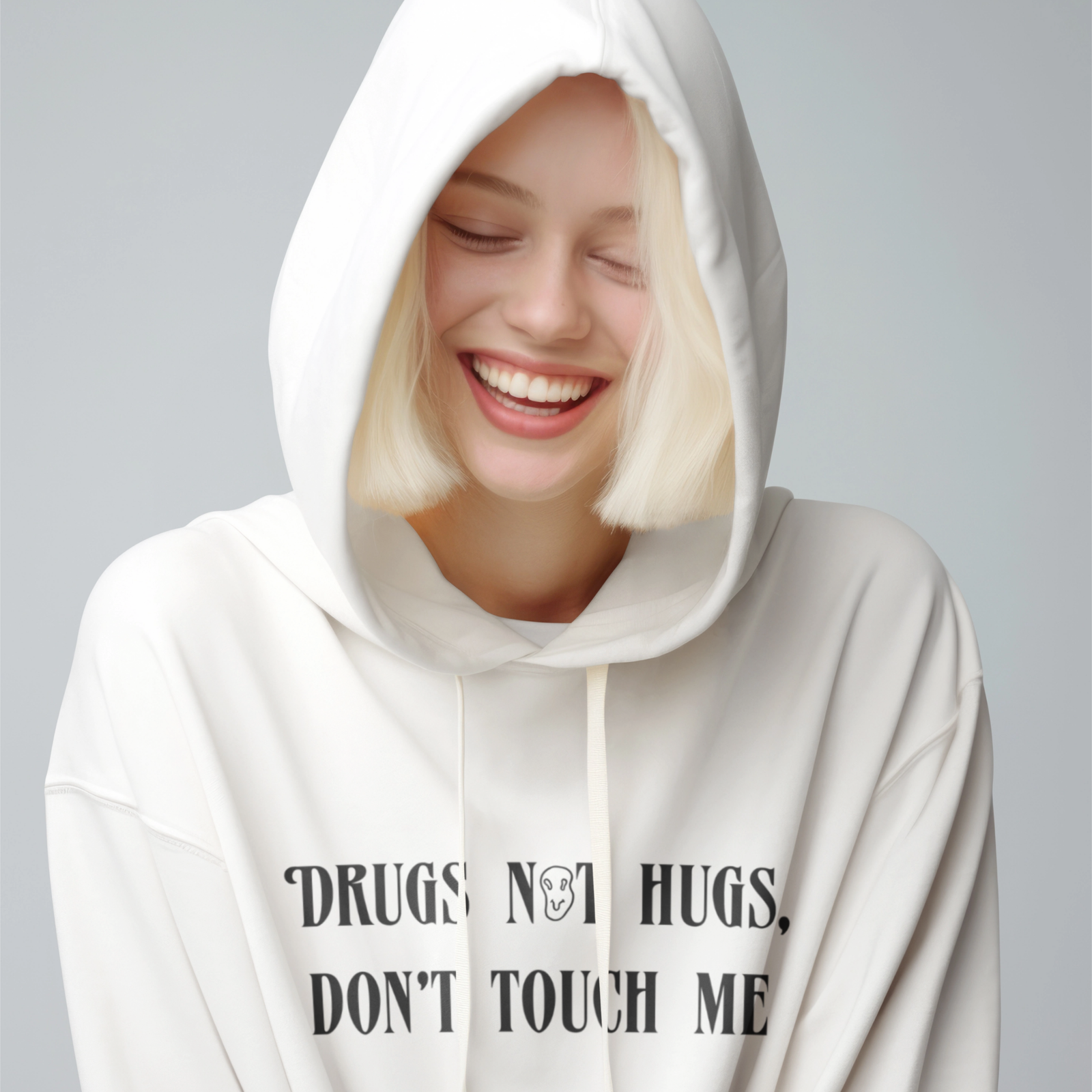 Drugs Not Hugs Hoodie - Apparel - Bumblegee Designs