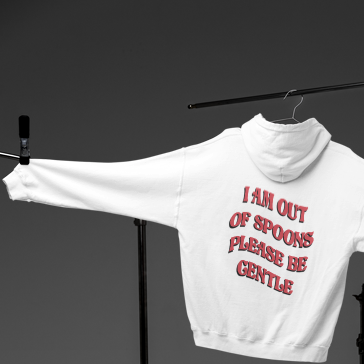 Out Of Spoons Hoodie - Apparel - Bumblegee Designs