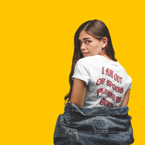 Out Of Spoons T-Shirt - Apparel - Bumblegee Designs