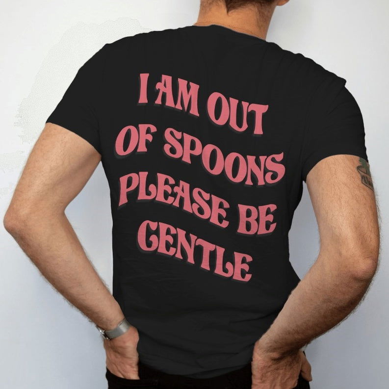 Out Of Spoons T-Shirt - Apparel - Bumblegee Designs