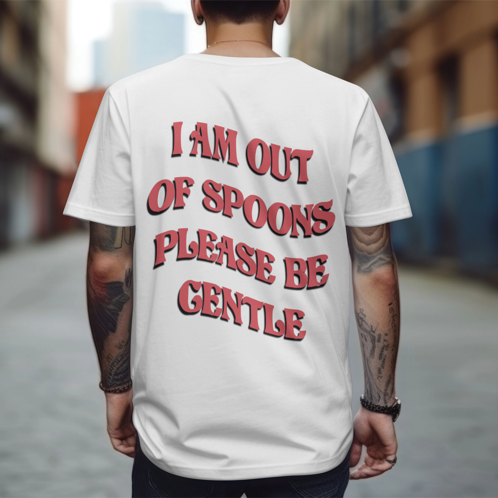 Out Of Spoons T-Shirt - Apparel - Bumblegee Designs