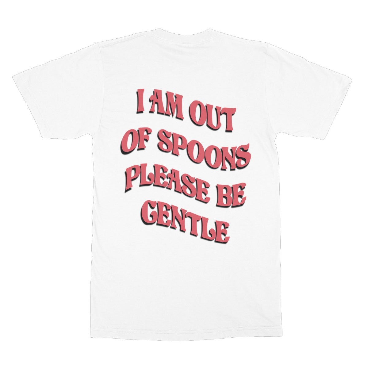 Out Of Spoons T-Shirt - Apparel - Bumblegee Designs