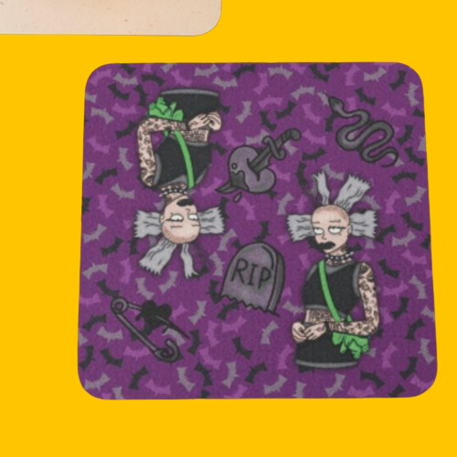 Punk Doll Coaster - Homeware - Bumblegee Designs