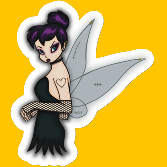 Rebel Fairy Sticker - Stickers - Bumblegee Designs