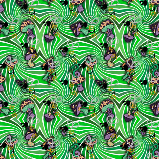 Snakes N Shrooms Seamless Design - Digital Download - Bumblegee Designs