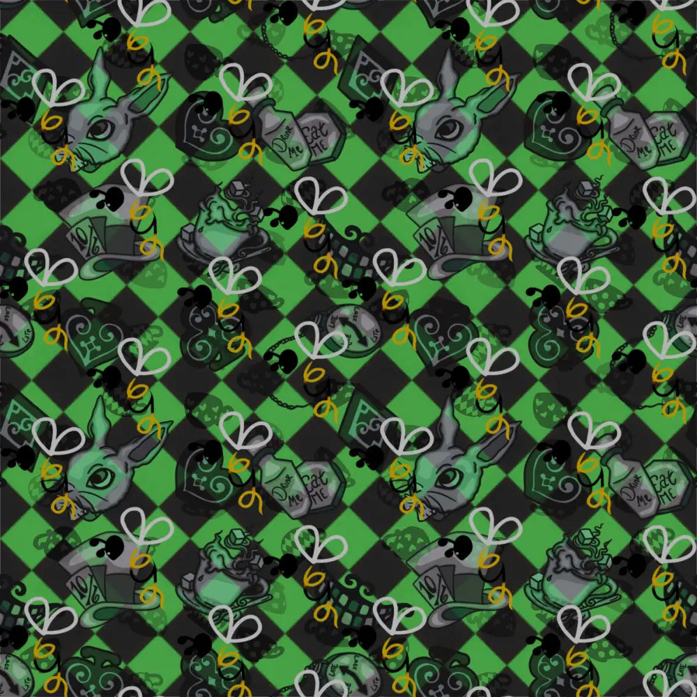 Chequered Wonderland Green Digital Download
