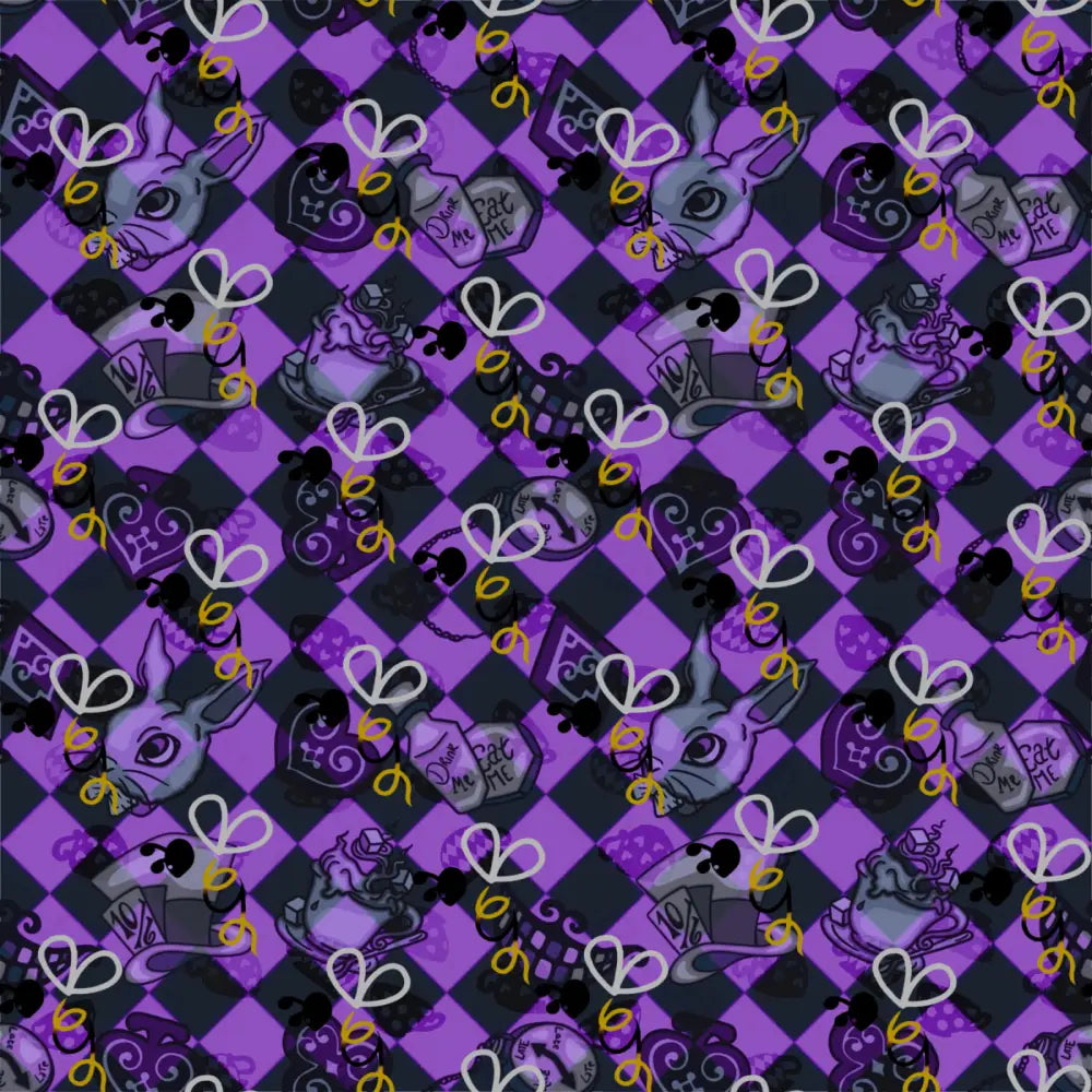 Chequered Wonderland Purple Digital Download