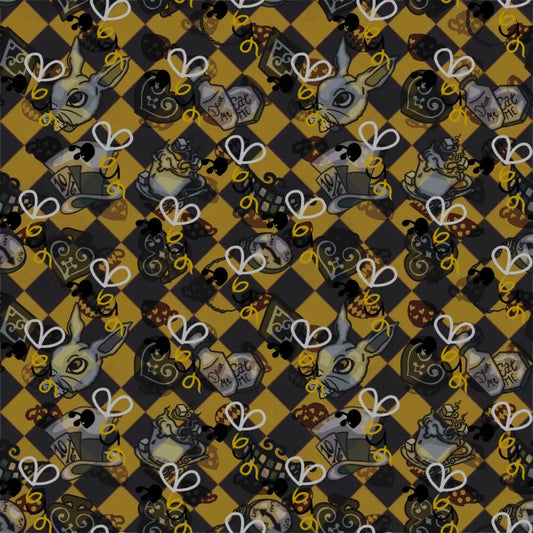Chequered Wonderland Yellow Digital Download