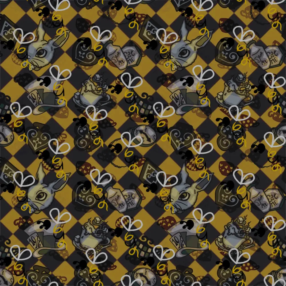 Chequered Wonderland Yellow Digital Download