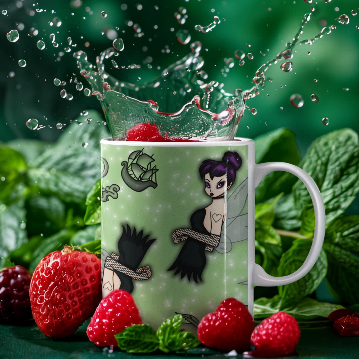 Rebel Fairy Mug - Homeware - Bumblegee Designs