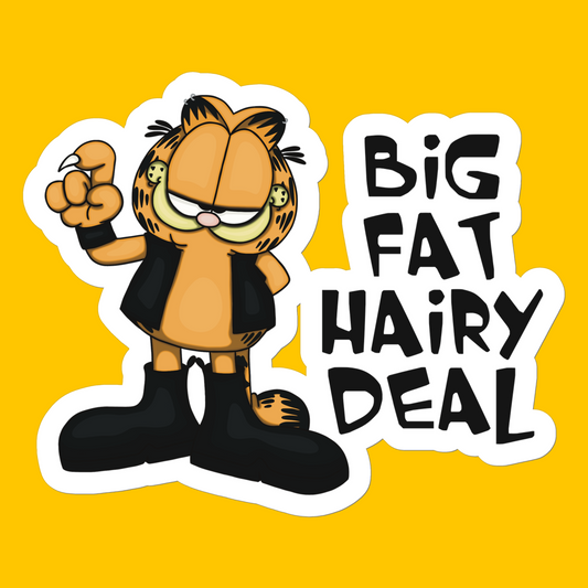 Biker Kitty - Big Fat Hairy Deal Sticker